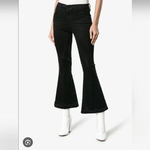 ❤️ FRAME DENIM LE CROP BELL JEANS, BLACK, 00 (24)